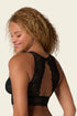 Leonisa High-neck Unlined Lace Crop Top Wireless Bralette